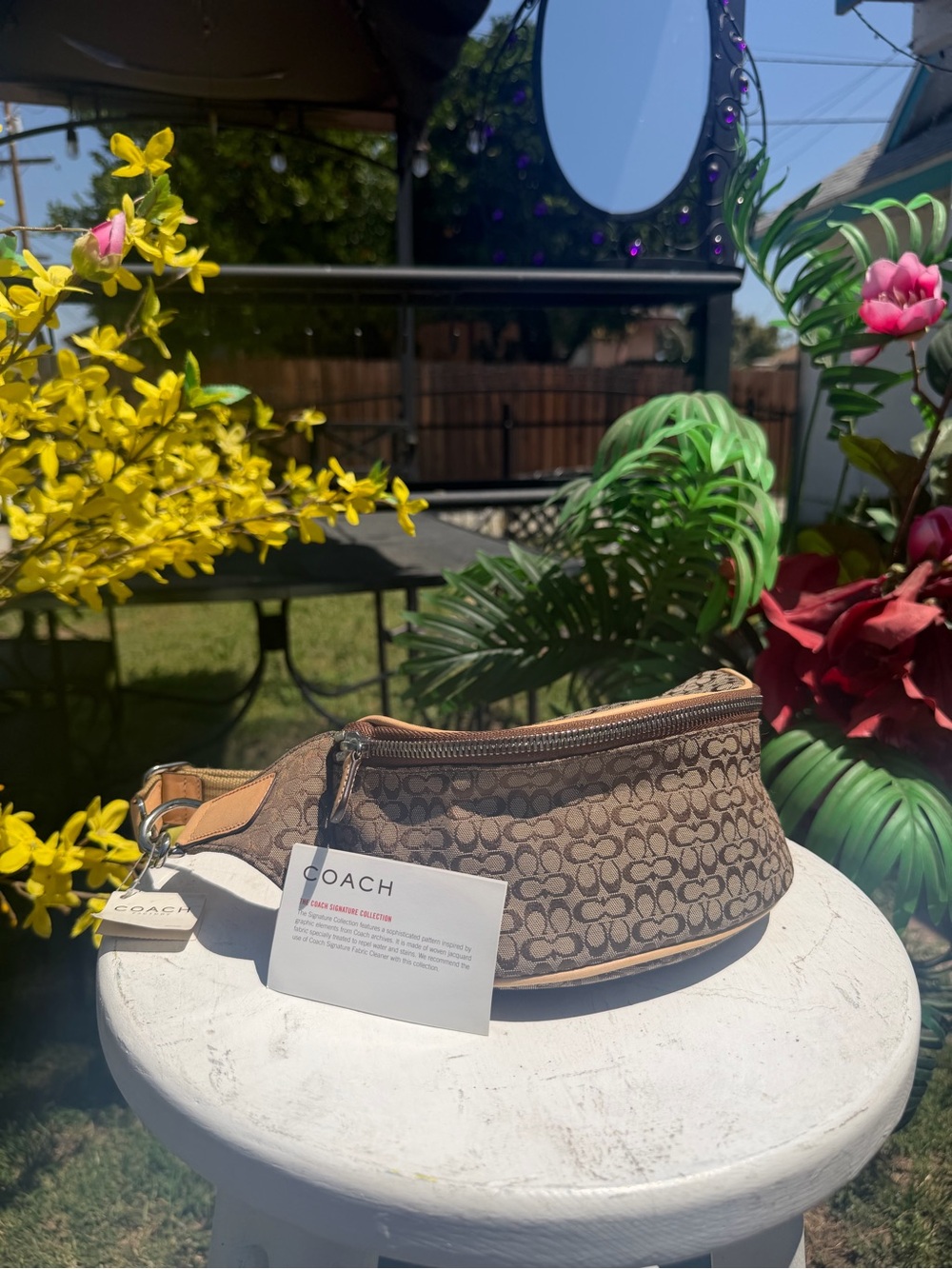 Coach Brown Monogram Waist Bag - Picture 3 of 8